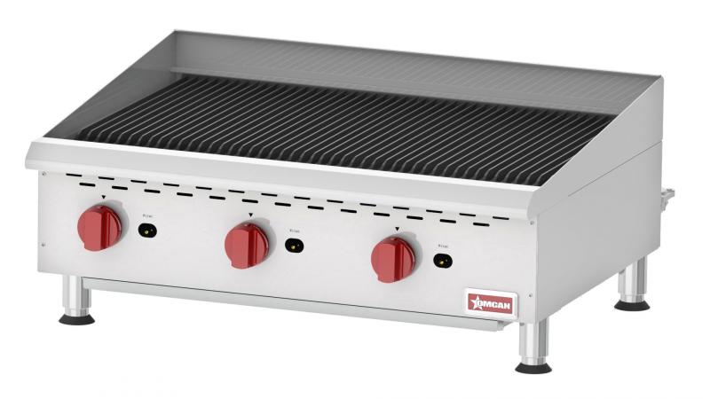 Countertop Radiant Gas Char-Broiler with 3 Burners 1 Countertop Radiant Gas Char-Broiler with 3 Burners